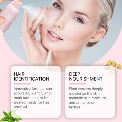 Haaridentificatiespray + dermaplanerset