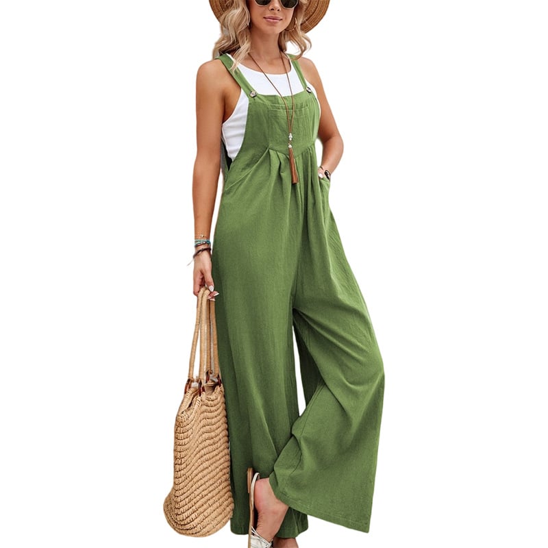 Kvinnors supersöta spaghetti rem ärmlös semester romper jumpsuit