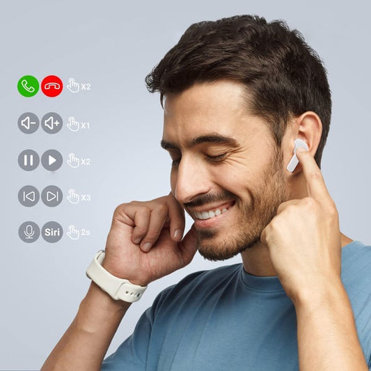 Bluetooth-hörlurar med ENC brusreducering
