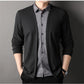 🔥💥Fake tvådelad stickad kofta med skjortkrage för män（50% rabatt）💥