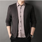🔥💥Fake tvådelad stickad kofta med skjortkrage för män（50% rabatt）💥