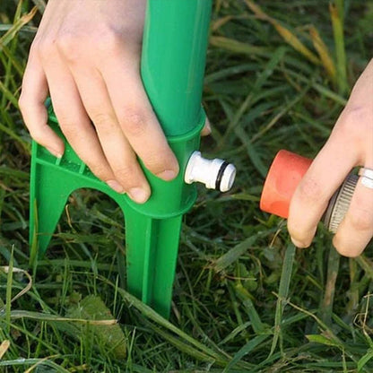 Rolig Dansande Blomma Trädgård Gräsmatta Sprinkler