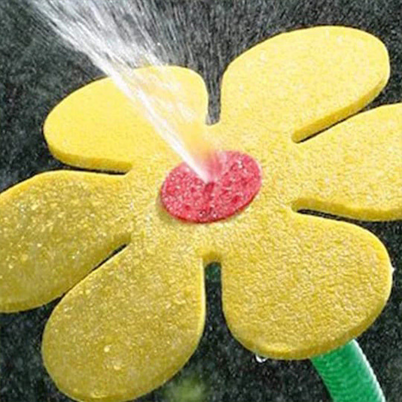 Rolig Dansande Blomma Trädgård Gräsmatta Sprinkler