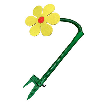 Rolig Dansande Blomma Trädgård Gräsmatta Sprinkler