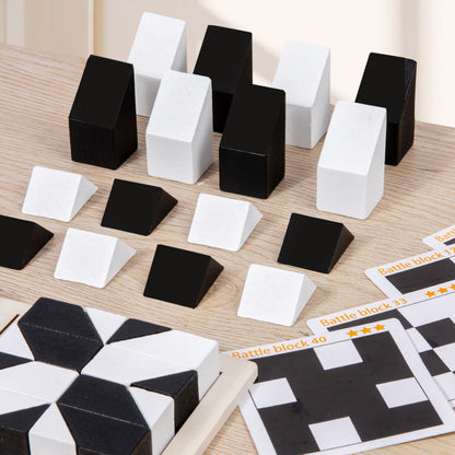 Creative Black & White Block Puzzles set för barn