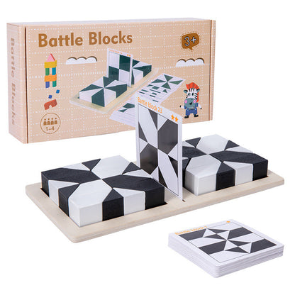 Creative Black & White Block Puzzles set för barn