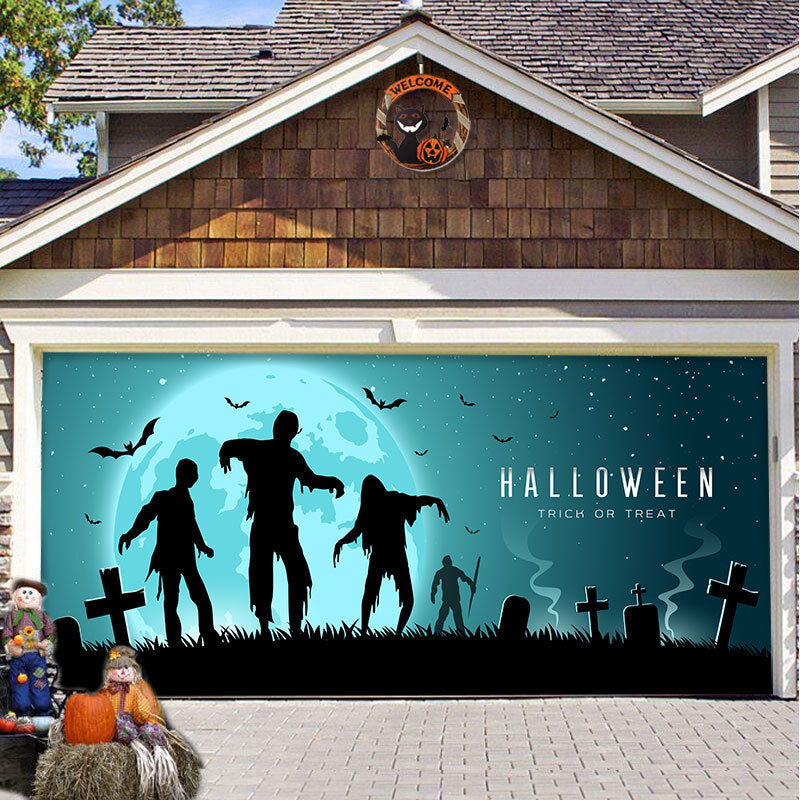 (🎃Tidig Halloween-rea 49% rabatt🎃) - Halloween 2024 Garagedörr Dekoration