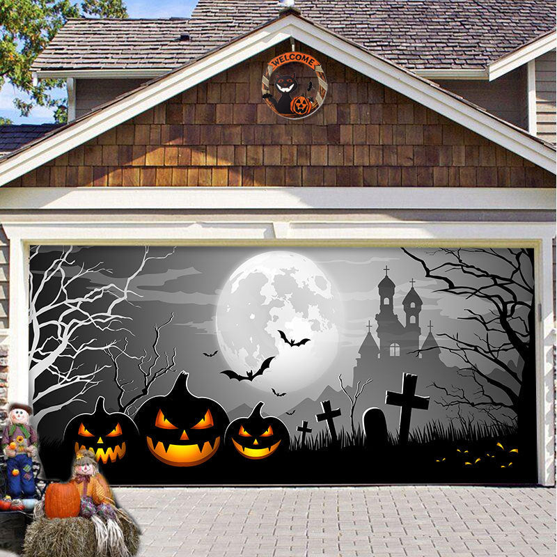 (🎃Tidig Halloween-rea 49% rabatt🎃) - Halloween 2024 Garagedörr Dekoration