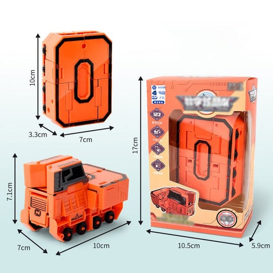 Toy Deformation Number Transform Robot för barn