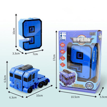 Toy Deformation Number Transform Robot för barn