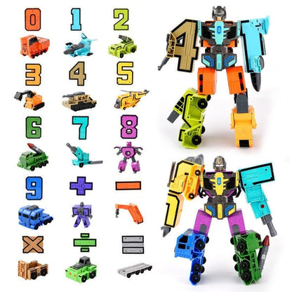 Toy Deformation Number Transform Robot för barn