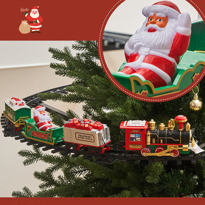 [Bästa present till barn] Electric Christmas Train Toy Set