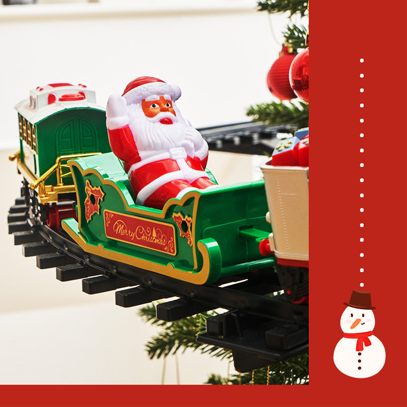 [Bästa present till barn] Electric Christmas Train Toy Set