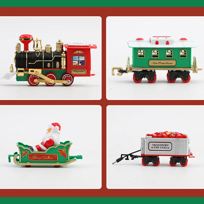 [Bästa present till barn] Electric Christmas Train Toy Set