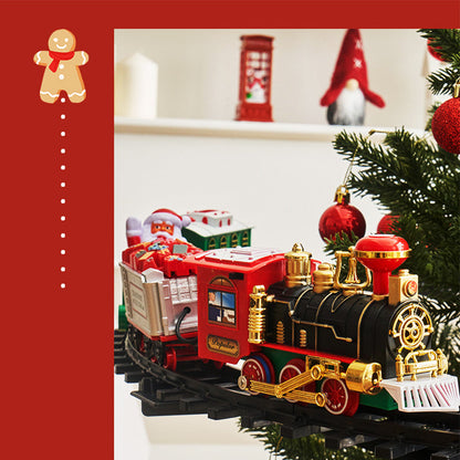 [Bästa present till barn] Electric Christmas Train Toy Set