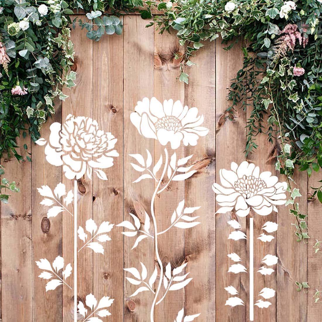 🏡Sista dagen 70% rabatt Blomning blommor Stencil Kit 🌻 DIY-dekoration