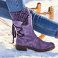 Ortopediske varme støvletter med bred fot til dame, høst og vinter