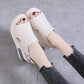 Naisten kiilat sandaalit Yksiväriset avokärkiset korkokengät Rento Naisten solkihihna Muoti Naisten sandaalit