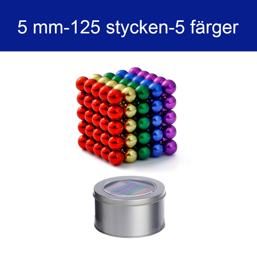 Mielikuvitukselliset 3D-pulmalelut 5 mm:n Magic-magneettiset kuulalaakerisarjat ja kuutiosetit