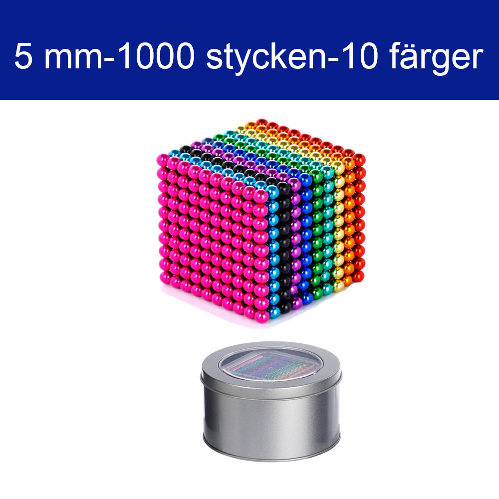 Mielikuvitukselliset 3D-pulmalelut 5 mm:n Magic-magneettiset kuulalaakerisarjat ja kuutiosetit