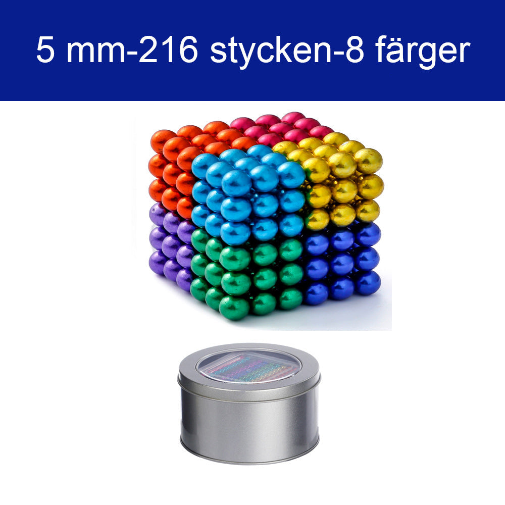 Mielikuvitukselliset 3D-pulmalelut 5 mm:n Magic-magneettiset kuulalaakerisarjat ja kuutiosetit