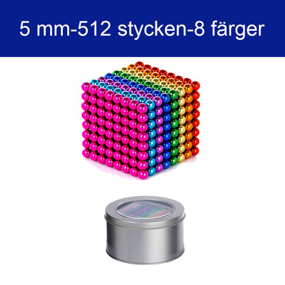 Mielikuvitukselliset 3D-pulmalelut 5 mm:n Magic-magneettiset kuulalaakerisarjat ja kuutiosetit