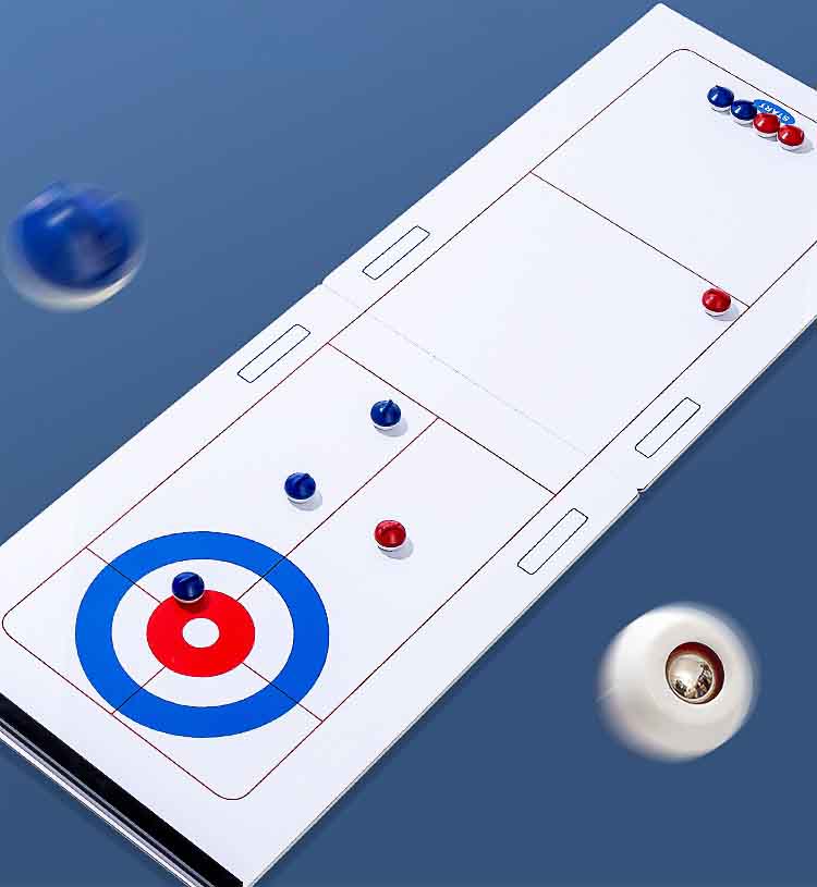 👨‍👩‍👧‍👦Bord Curling Toy Ishockey Bordspill Familiefest 🏒 Multi-player Curling Bordspill