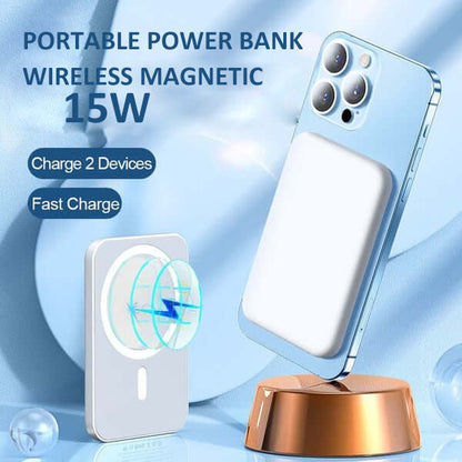 Pousbo® bärbar trådlös magnetisk powerbank