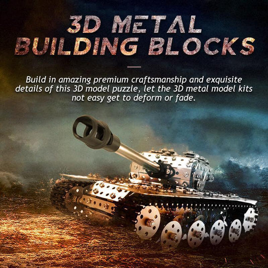 3D metalliset rakennuspalikat