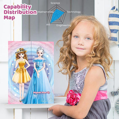 Magnetisk Princess Dress Up Paper Doll