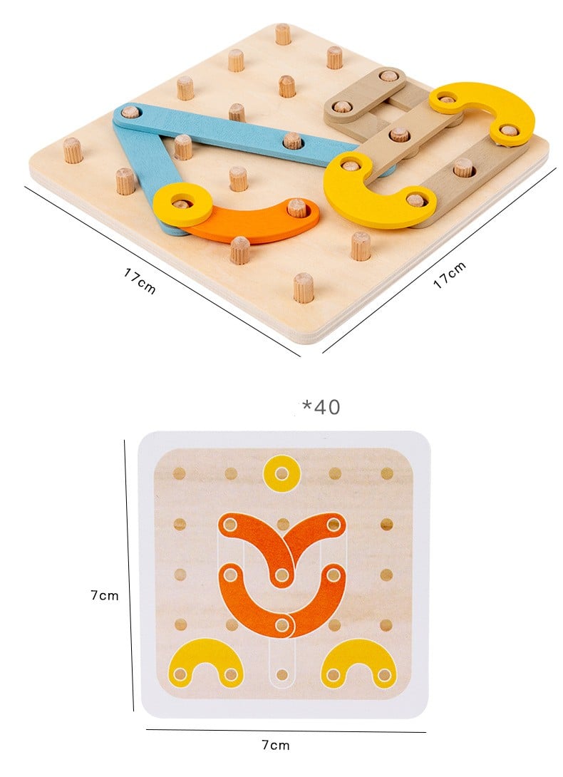 🔥Siste dag-kampanje-48 % RABATT🔥2024 Montessori Pegboard Puzzle-KJØP 2 SETT FÅ 15 % AVSLAG OG GRATIS FRAKT