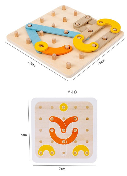 🔥Siste dag-kampanje-48 % RABATT🔥2024 Montessori Pegboard Puzzle-KJØP 2 SETT FÅ 15 % AVSLAG OG GRATIS FRAKT