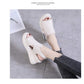 Naisten kiilat sandaalit Yksiväriset avokärkiset korkokengät Rento Naisten solkihihna Muoti Naisten sandaalit