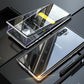Magneettinen doppelseitige Handyhülle aus karkaistu lasi Samsungille