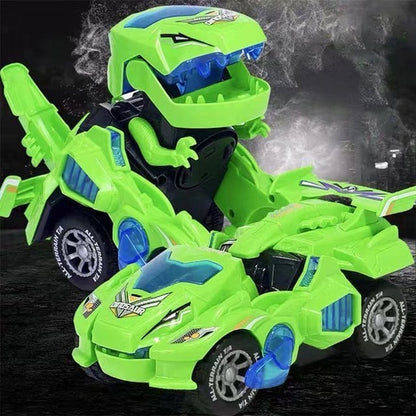 🎁Led dinosaurus transformation auto leksaker