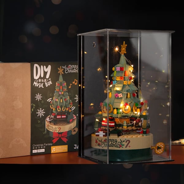 Forhåndsbestill jul - DIY byggeklosser Juletre oktav boks (360 stykker)