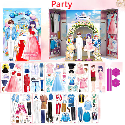 Magnetisk Princess Dress Up Paper Doll