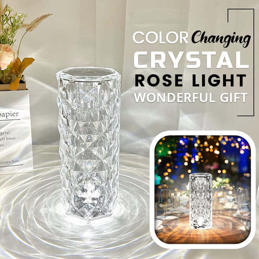Väriä vaihtava Crystal Rose Light