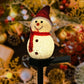Julförsäljning -- Vattentät solcellslampa med snögubbe
