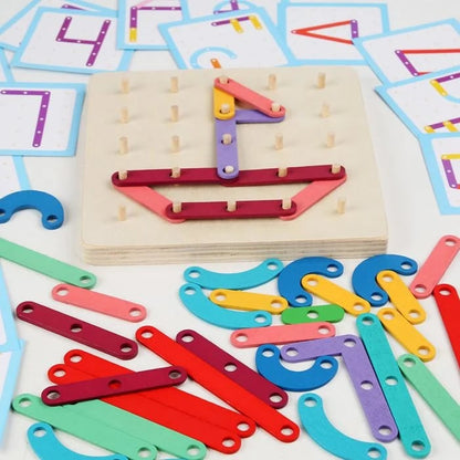 🔥Siste dag-kampanje-48 % RABATT🔥2024 Montessori Pegboard Puzzle-KJØP 2 SETT FÅ 15 % AVSLAG OG GRATIS FRAKT