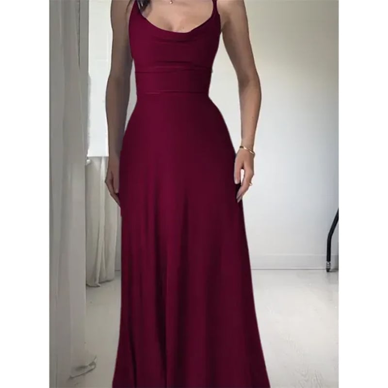 Lulah Drape Maxi Dress med inbyggd behå