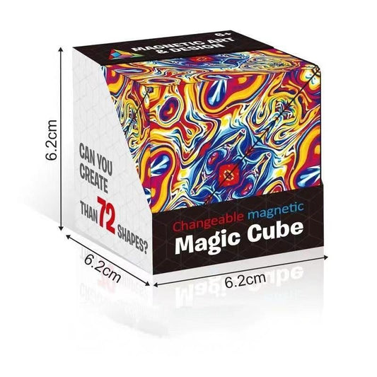 Förändringsbar magnetisk magisk kub