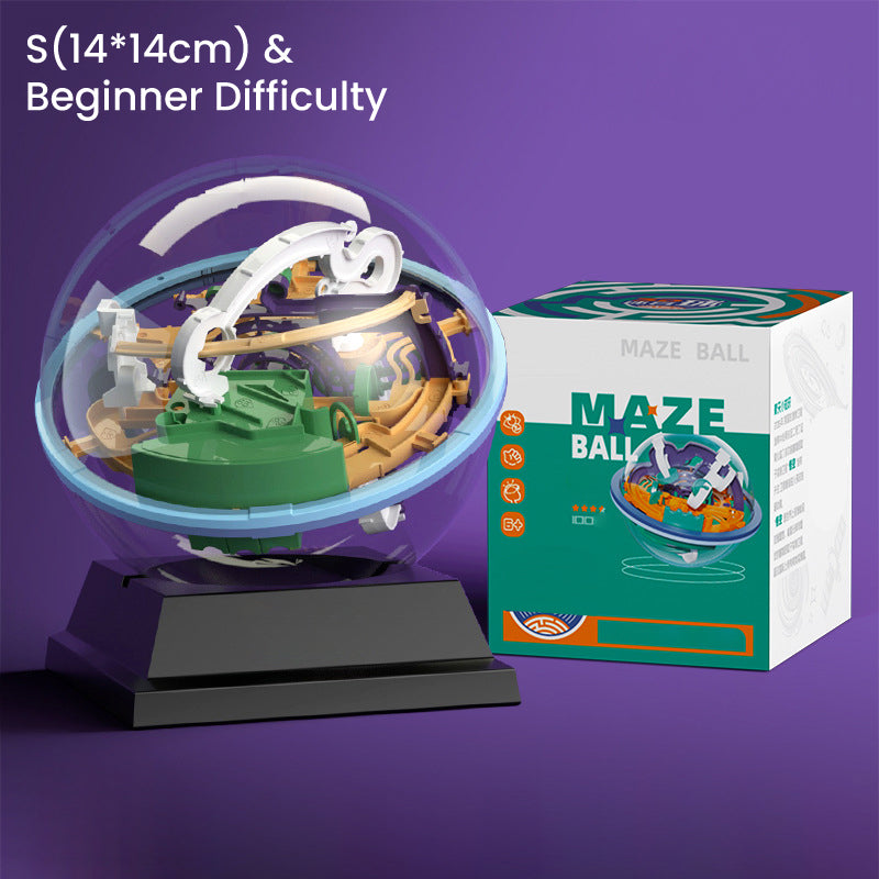 3D Gravity Maze Ball med 100 utfordrende barrierer