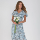 👗Kortermet lang kjole med blomstermønster--🔥Salg 50% rabatt